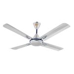 Orient Electric Quadro Ornamental 1200mm | 4 Blade, Premium BEE Star Rated Ceiling Fan (Quadro, Silver Blue)