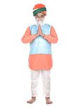 BookMyCostume Narendra Modi PM with Tricolor Pagri India Independence Day Kids Fancy Dress Costume 8-10 years