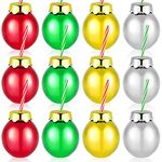Suclain 12 Pcs Christmas Balls Cups Christmas Booze Balls Christmas Cups Light Bulb Cups for Drinks Christmas Water Bottle Bulbs