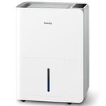 Max 25L/d Dehumidifier for Home, AEOCKY Applicable to 200m³ (50m²), Smart Compressor Dehumidifier with Drain Hose, for Drying Clothes, Bedroom, Bathroom, Basement