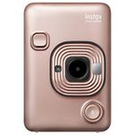 Fujifilm Instax Mini LiPlay Hybrid Instant Camera (Blush Gold)