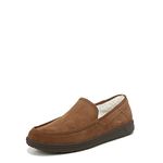 Vionic Maveric Gustavo Men's Moccasin Slippers Soft House Shoes That Includes Three-Zone Comfort for Heel Pain and Plantar Fasciitis with Orthotic Insole Arch Support Medium Fit Toffee UK 10