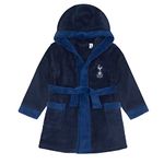 Tottenham Hotspur FC Official Baby Hooded Fleece Dressing Gown Navy 6-12 Months