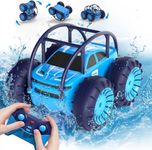 MaxTronic Direct Charging Remote Control Car for Kids, Amphibious RC Cars Toy 2.4G 360° Flips Rotation 15KM/H 4WD All Terrain Stunt Car with Ajustable LED for Boys Girls 3-12 Years Old