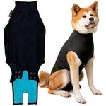 Suitical Recovery Suit Dog, Extra Large, Black