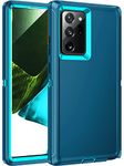 RegSun for Galaxy Note 20 Ultra Case,Shockproof 3-Layer Full Body Protection [Without Screen Protector] Rugged Heavy Duty High Impact Hard Cover Case for Galaxy Note 20 Ultra 5G 6.9",Turquoise