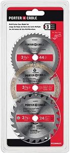 Porter Cable PC338MULTI 3 pack Circular Saw Blades 3-1/2"