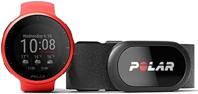 POLAR Vantage V2 with H10 Heart Rate Monitor - Premium Multisport GPS Smart Watch, Wrist-Based HR for Running, Swimming, Cycling, Strength Training - Music Controls, Weather, Phone Notifications