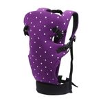 My Giraffe - Skippy - 4 in 1 Baby Carrier with Extra Head Support & Waistband - 3.5 kgs to 20 kgs - 4 Carry postions (Purple Dot)