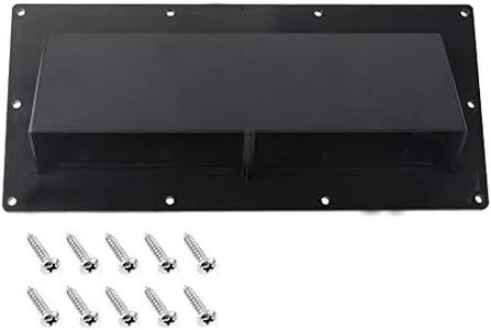 Gekufa RV Range Hood Vent Cover Black with 10 Pcs Screws, RV Stove Vent Cover/RV Exhaust Vent Cover