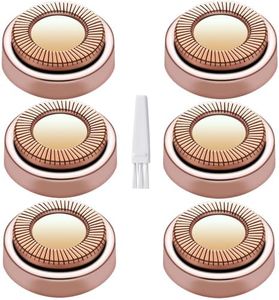 Facial Hair Remover Replacement Heads Gen 1 for Finishing Touch Flawless Facial Hair Removal,Effective Compatible with Flawless Shaver Tool for Women 18K Gold-Plated Rose Gold, 6 pcs,As Seen On TV.