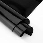Cosmos Star One Way Mirror Privacy Self-Adhesive Door, Window Film Daytime Privacy Film,Heat Control Anti Uv Reflective Static Cling Window Tint for Home and Office(20"X140" Inches, Black Film)