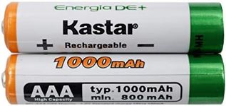 Kastar Two Ni-MH Battery 1.2V 1000mAh Replacement for Sennheiser RS120 RS-120 RS130 RS-130 RS160 RS-160 RS170 RS-170 RS180 RS-180 RS195 RS-195 PXC 250-II PXC 350 PXC 450 HDR 170 Headphones