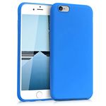 kwmobile Case Compatible with Apple iPhone 6 / 6S Case - Soft Slim Protective TPU Silicone Cover - Neon Blue