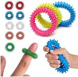 mciskin Spiky Sensory Finger Acupressure Ring Set,Spiky Sensory Ring/Bracelet Fidget Toy,Fidget Toy Relieves Stress Reducer, ADHD, Anxiety, and Autism(13PCS)