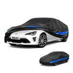 Molebt Car Cover for Sports Coupe Sedan Waterproof All Weather, Universal Fit Audi TT, Toyota 86/Celica, Subaru BRZ, Nissan 350z/370z/Versa/240SX, Hyundai Veloster/Accent, Porsche 718/Boxster etc.