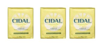 Cidal Natural Antibacterial Soap TWIN PACK 125g x3 (6 soaps)