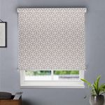 HIPPO Printed Blackout Indoor Roller Blinds for Windows AKAAR Design Rolling Curtains Corded Roll Up and Down Blind for Home Office (3X5 FT)