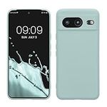 kwmobile Case Compatible with Google Pixel 8 Case - Protective Slim TPU Cover with Soft Matte Finish - Cool Mint