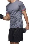 Sundried Men's Training T-Shirt Ultimate Premium Workout Fitness Clothes (Grey, XS)