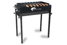 HOT LIFE Heavy Cabinet Commercial Charcoal Barbeque Grill Garden Barbeue .With 7 Wooden Handle Skewers use restorent,Picnic Charcoal Barbeque Grill. Whether you wish to invite some friends