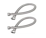 NEW WARE® 36 Inch Aluminum Grip Connection Pipe - Pack of 2 - Multi-Purpose Hose Pipe for Geyser, Wash Basin, Bathroom