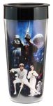 Vandor 99051 Star Wars 16 oz Plastic Travel Mug, Multicolor