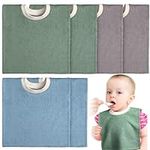 6 Pcs Pullover Baby Bibs Cotton Ter