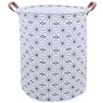 BOOHIT Diamond Simple Geometry Kids Toy Storage Laundry Basket Room Decor Tall Fabric Baby Nursery Hamper Large Collapsible Storage Bin Birthday Halloween Christmas Easter Gift(Small Diamond)