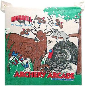 Morrell Youth 18 Pound Children's Arcade Field Point Archery Bag Target for 30 Pound Bows with 2 Shooting Sides and Over 20 Animals