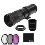 Professional 420-1600mm f/8.3 HD Manual Telephoto Lens for Nikon D500, D600, D610, D700, D750, D800, D800e, D810, D810a, D850, D3400, D5000, D5100,D5200, D5300, D5500, D5600, D7100, D7200, D7500 DSLR