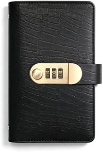100 Transparent Pocket Currency Collectors Album, 2026 New 100 Envelopes Money Saving Challenge Book with Password Lock for Collectors Savers (BlackA)