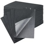 JMU Black Dental Bibs, 3-Ply Disposable Dental Bibs Waterproof Tattoo Bibs for Dental Clinic, Tattoo Shop, Nail Salon, 13"x18", 50 Pack