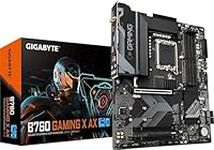 Gigabyte B760 GAMING X AX Motherboard - Supports Intel Core 14th Gen CPUs, 8+1+1 Phases Digital VRM, up to 7600MHz DDR5 (OC), 3xPCIe 4.0 M.2, Wi-Fi 6E, 2.5GbE LAN, USB 3.2 Gen 2