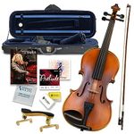 Ricard Bunnel G2 Violin Outfit 3/4 Size - Carrying Case and Accessories Included - Solid Maple Wood and Ebony Fittings By Kennedy Violins