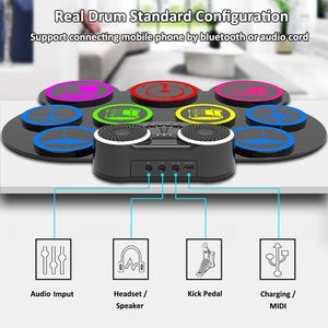 CNAPXAIA 9-Pad Electric Drum Kit – Portable Digital Drum Set
