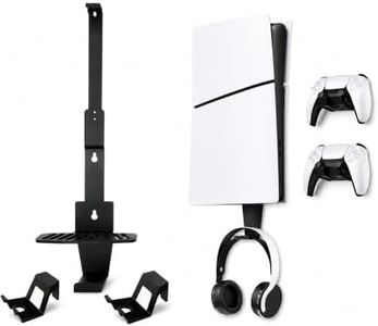 Heavy-Duty Steel Wall Mount Kit Compatible with PS5 Slim, Pro and Original