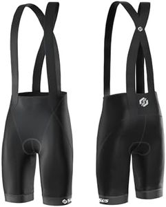 SLS3 Cycling Bibs Men – Mens Cycling Bib Shorts for Endurance Rides – Pro-Level Bike Bibs – Padded Bib Shorts for Men, Race-Tested Comfort and Fit (Elite Slipstream Black, Medium)