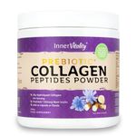 Prebiotic Collagen Powder - 390g Hydrolysed Bovine Collagen Peptides with Prebiotics for Gut Health & Skin, Collagen Powder for Woman & Men by Inner Vitality