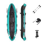 Bestway Hydroforce Ventura Kayak 2 Persons Set, Inflatable Boat Set With Hand Pump, Paddle And Storage Bag