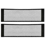 Black Magic Adhesive Mesh Cargo Net Elastic String Net Mesh Net Pouch, Car Back Rear Trunk Seat Mesh Net for Car/Truck/Trunk(2 Pcak) -80 X 25cm