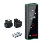 Bosch laser measure Zamo with Wheel & Line-Laser Adapter (easy & precise measurement up to 20m, 3. gen.)