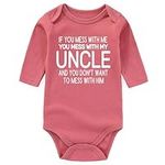 BESDEAR i love my uncle baby clothe