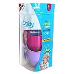 Doidy Cup Twin Pack - Training Cups - Unique Slanted Design Two Handles Baby Beaker - Great Weaning Cup - Use from 3-6 Months to Toddler PP Material 200ml (Lilac and Cerise)