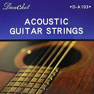 Danchet A103 Acoustic Guitar Strings,Bronze,Medium Light (1 Set)