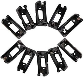 LAPXSNZD 10Pcs Black Battery Holder Case Box Clip for CR123 CR123A Lithium Battery