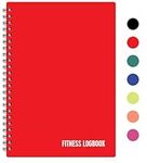 Fitness Logbook for Women & Men - A5 Undated Workout Journal, Planner Log Book to Track Weight Loss, Muscle Gain, Gym Exercise, Bodybuilding Progress - Thick Paper, Poly Cover, Sturdy Binding