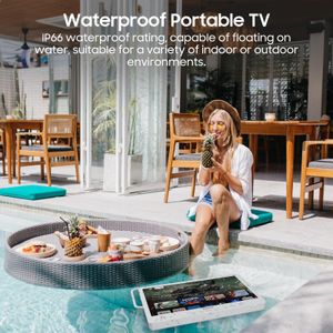 SYLVOX 15.6" Portable TV – Compact HD Display for Travel or Kitchen