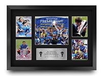 HWC Trading A3 FR Glasgow Rangers 55th Time Scottish Champions Display Signed Gift FRAMED A3 Printed Autograph Football Gifts Print Photo Picture Display