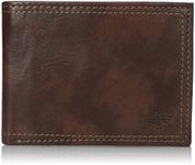 Dockers Men's Extra Capacity Bifold Wallet-ID Window and Multiple Card Slots, Brown, One Size